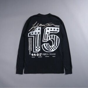 LIFE MOVES FAST V2 "PREMIUM VINTAGE" (LS) UNISEX TEE IN BLACK